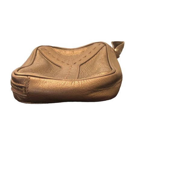 Authentic YSL metallic gold wristlet - Picture 9 of 13
